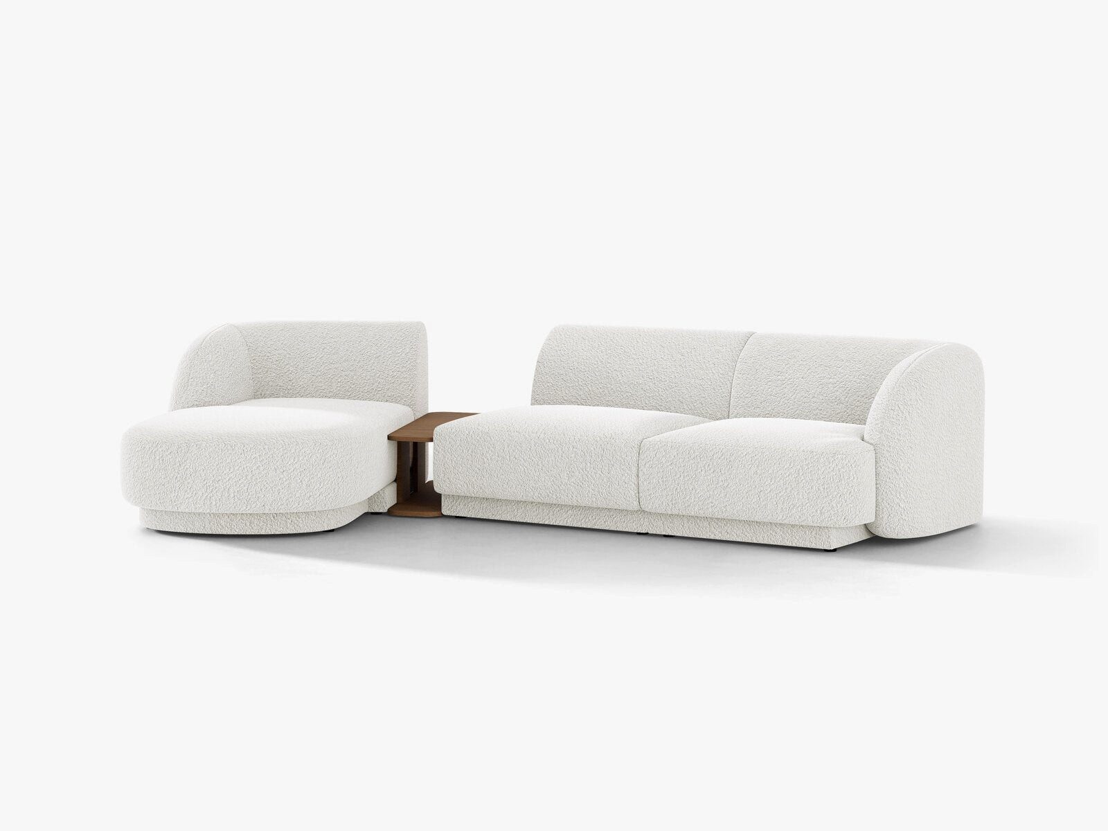 Micadoni Sofa Miley, modular mit Recamiere 3-Sitzer