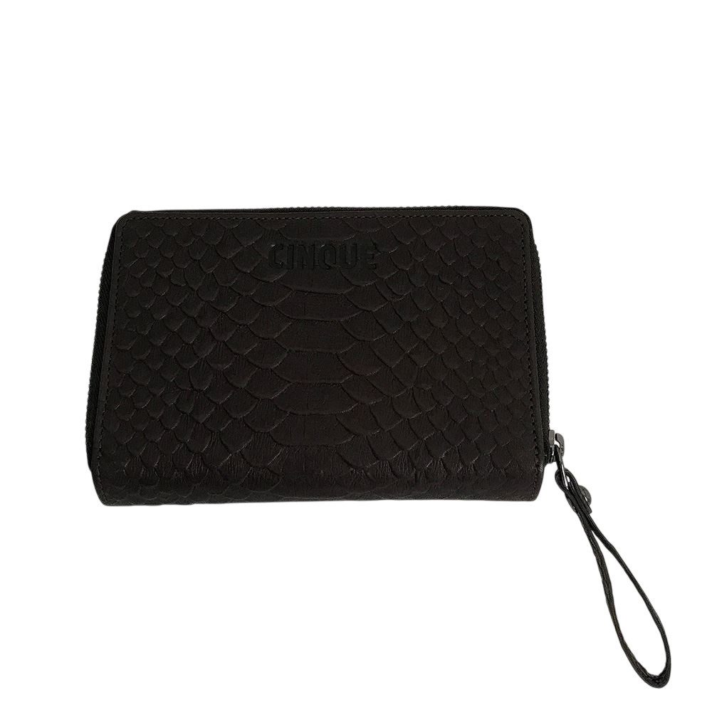Cinque Geldbörse Leder Polyester Fiorella Dunkelbraun - 80298-8600, aus Leder, in Braun, 10 Kartenfächer, 2 Scheinfächer
