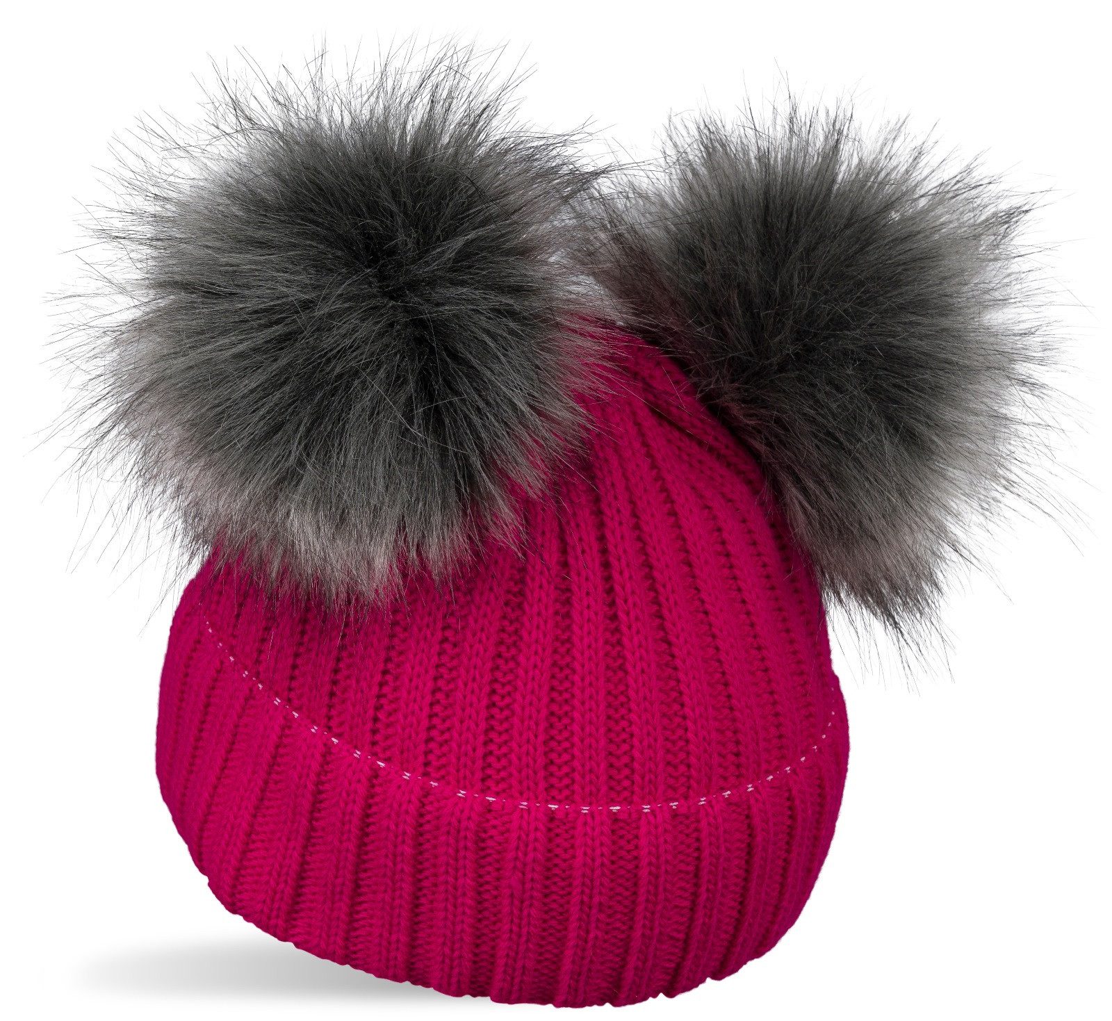 styleBREAKER Bommelmütze Kinder Bommelmütze mit zwei Bommel (1-St)
