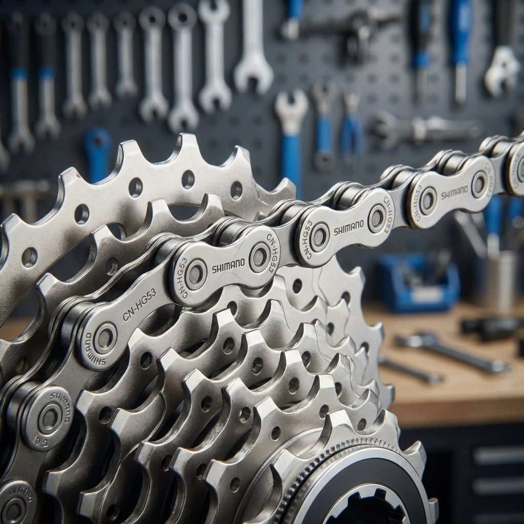 Fahrradkette SHIMANO Kette CN-HG53 9-fach 114 Glieder - zuverlässige Schaltperforma