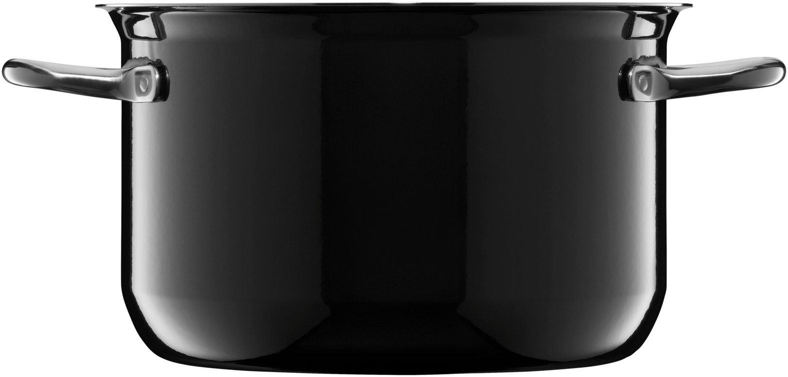 WMF Fleischtopf Fusiontec Compact Kochtopf mit Glasdeckel, 22 cm, Black, Fusiontec (1-tlg), Made in Germany, backofengeeignet, wärmereduzierende Griffe
