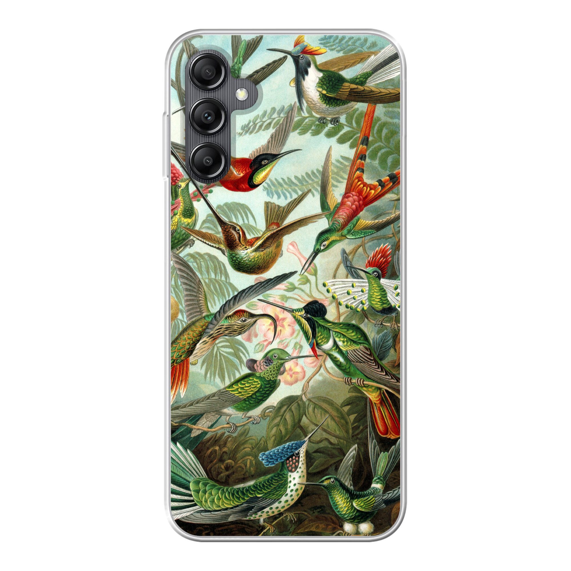 MuchoWow Handyhülle für Samsung Galaxy A14 5G Trochilidae - Alte Meister - Kunst, Smartphone-Bumper, Print, Handy Schutzhülle Dünn