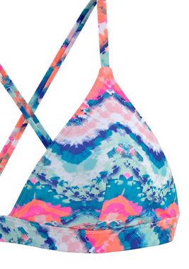 Venice Beach Triangel-Bikini-Top Face, mit sommerlichem Print