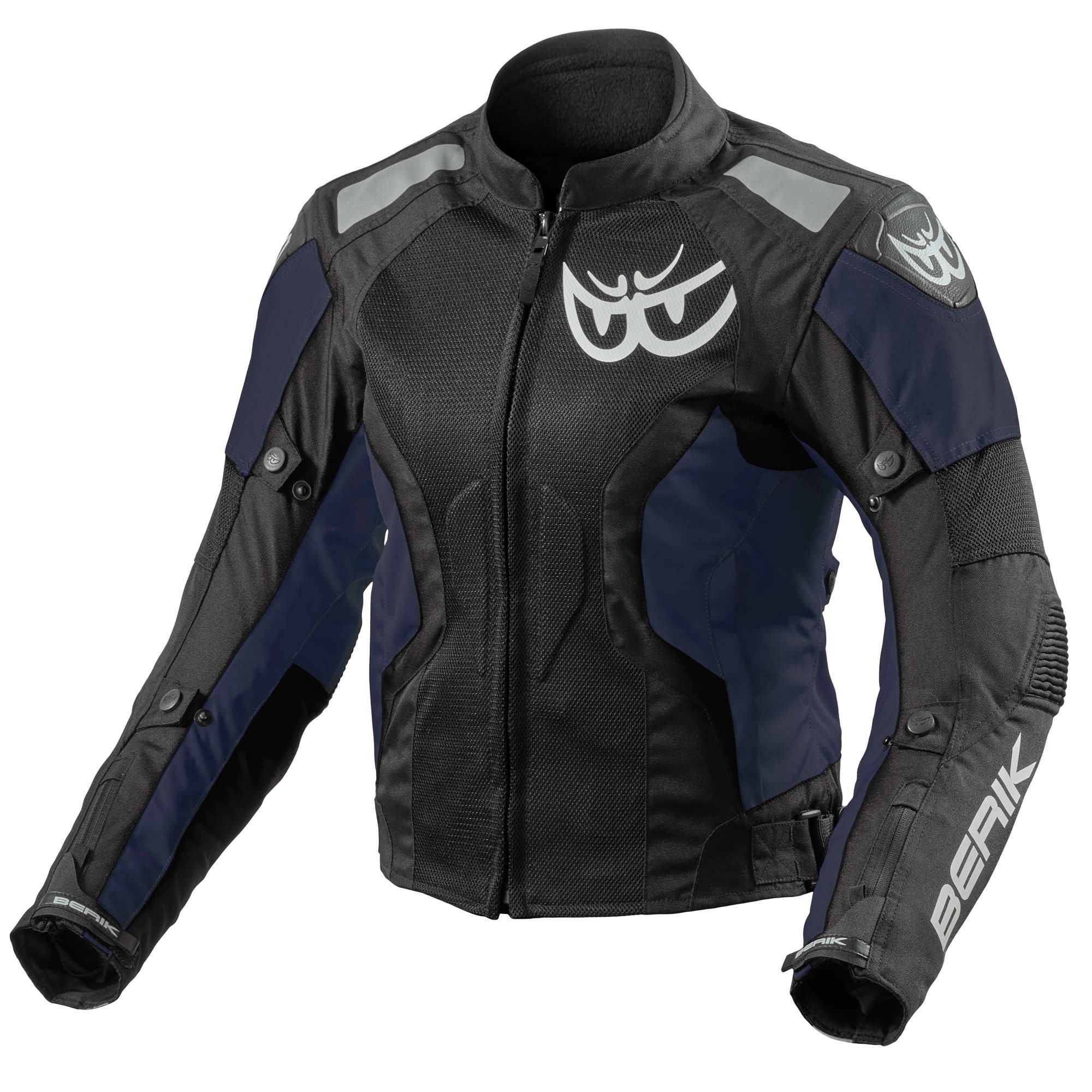Berik Motorradjacke Vephe Damen Motorrad Textiljacke herausnehmbares Innenfutter