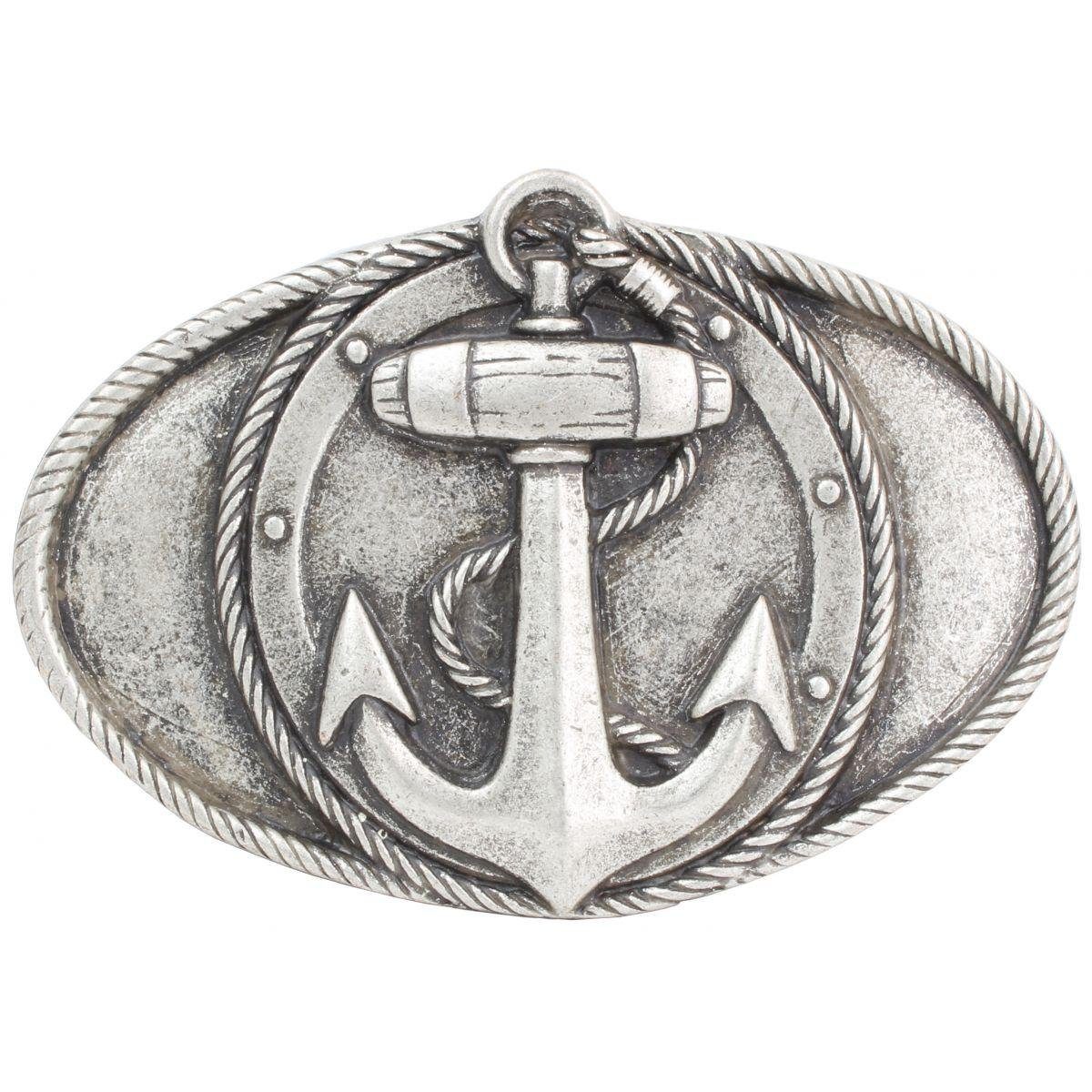BELTINGER Gürtelschnalle Anker mit Tau 4,0 cm - Buckle Wechselschließe Gürtelschließe 40mm - Gü (1-St)