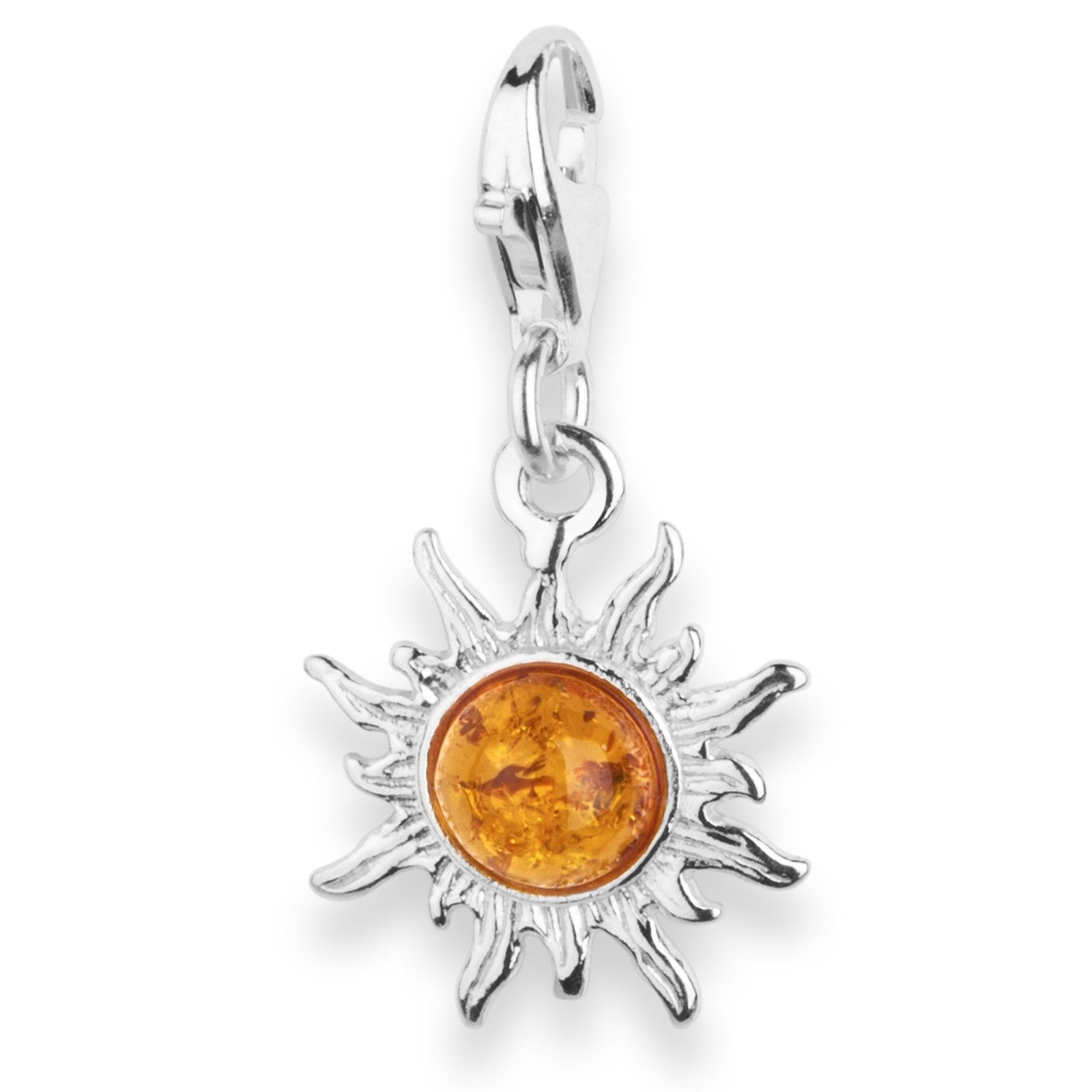 OSTSEE-SCHMUCK Kettenanhänger Ostsee-Schmuck Charm-Einhänger Sonne 14 mm (1 günstig online kaufen