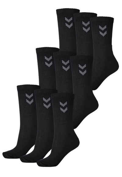 hummel Sportsocken 9-er set sport freizeit basic socken mit logo (9-paar)