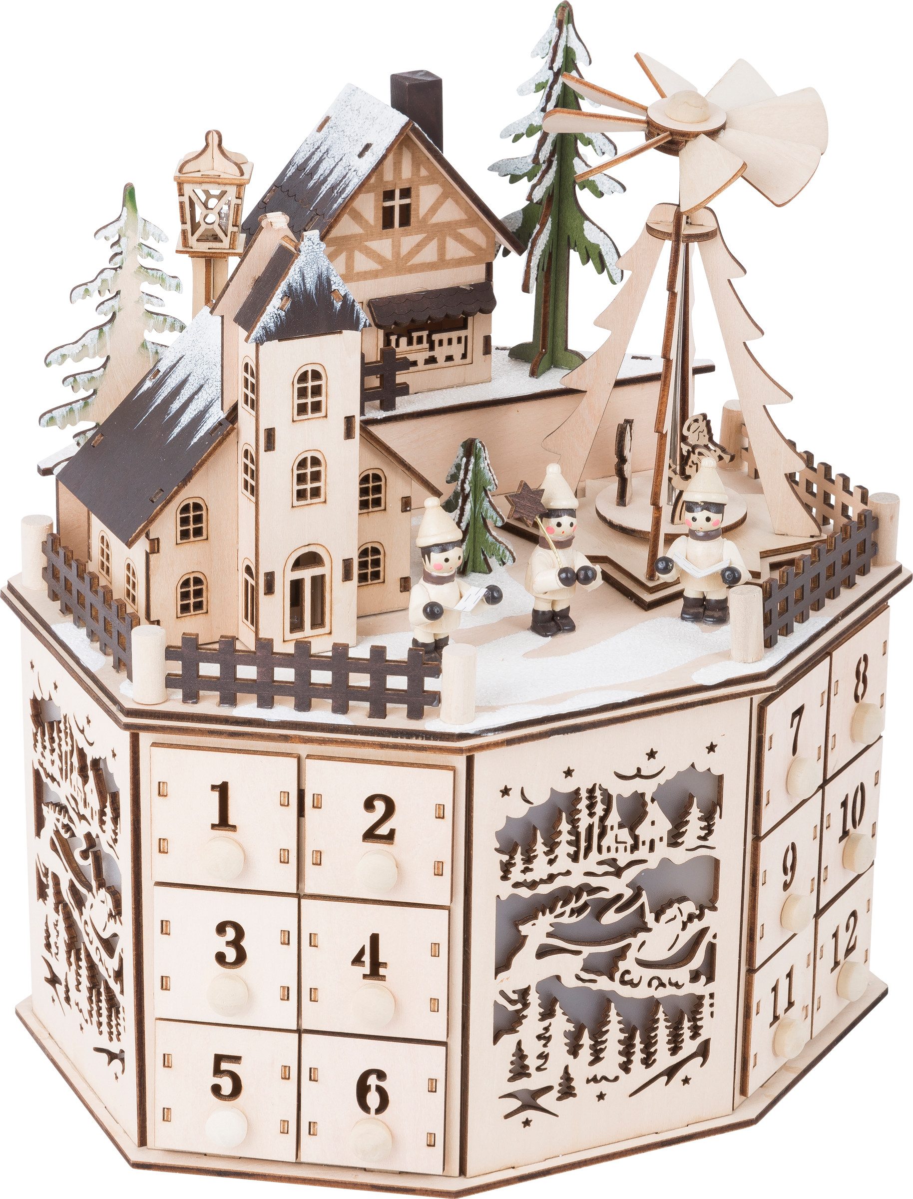 Small Foot befüllbarer Adventskalender Adventskalender mit Pyramide