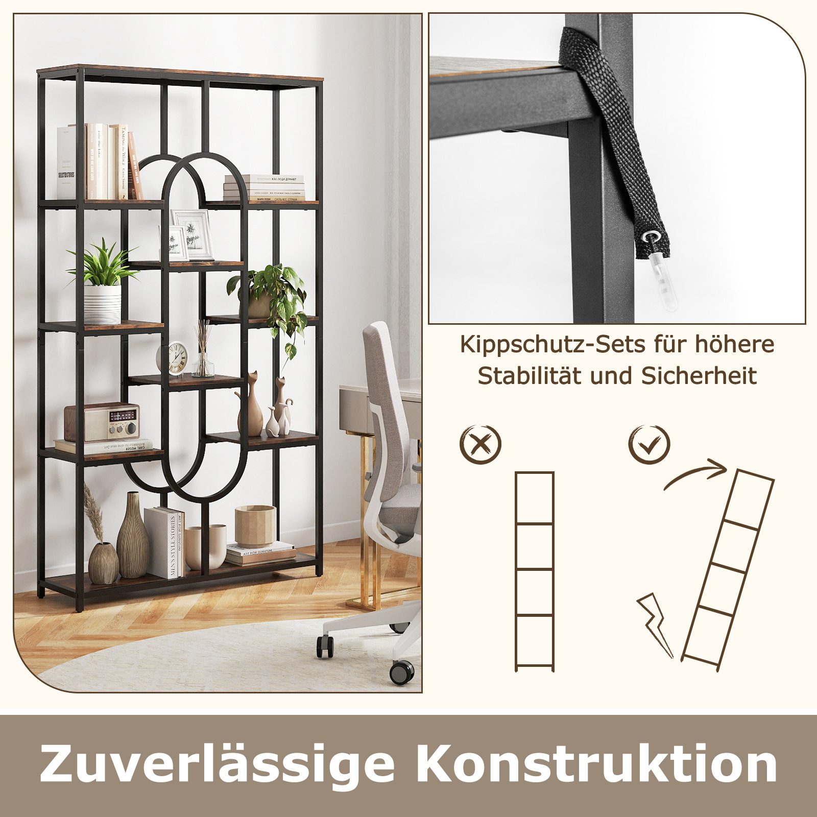 COSTWAY Bücherregal