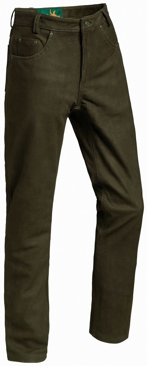 La Chasse® Lederhose Nubuk-Lederhose Herren strapazierfähig Jagdlederhose Jagdhose NEU