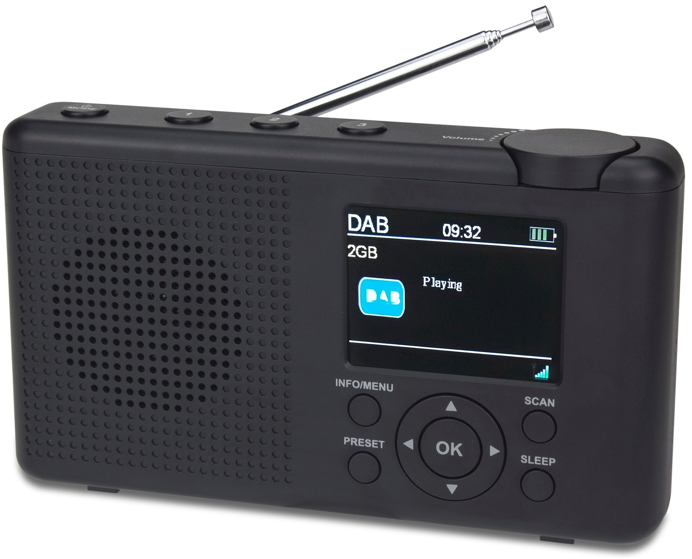 Reflexion TRA23DAB Digitalradio (DAB) (Digitalradio (DAB), 16,00 W, 2,4" Farbdisplay (Dimmbar), 1200 mAh Akku)
