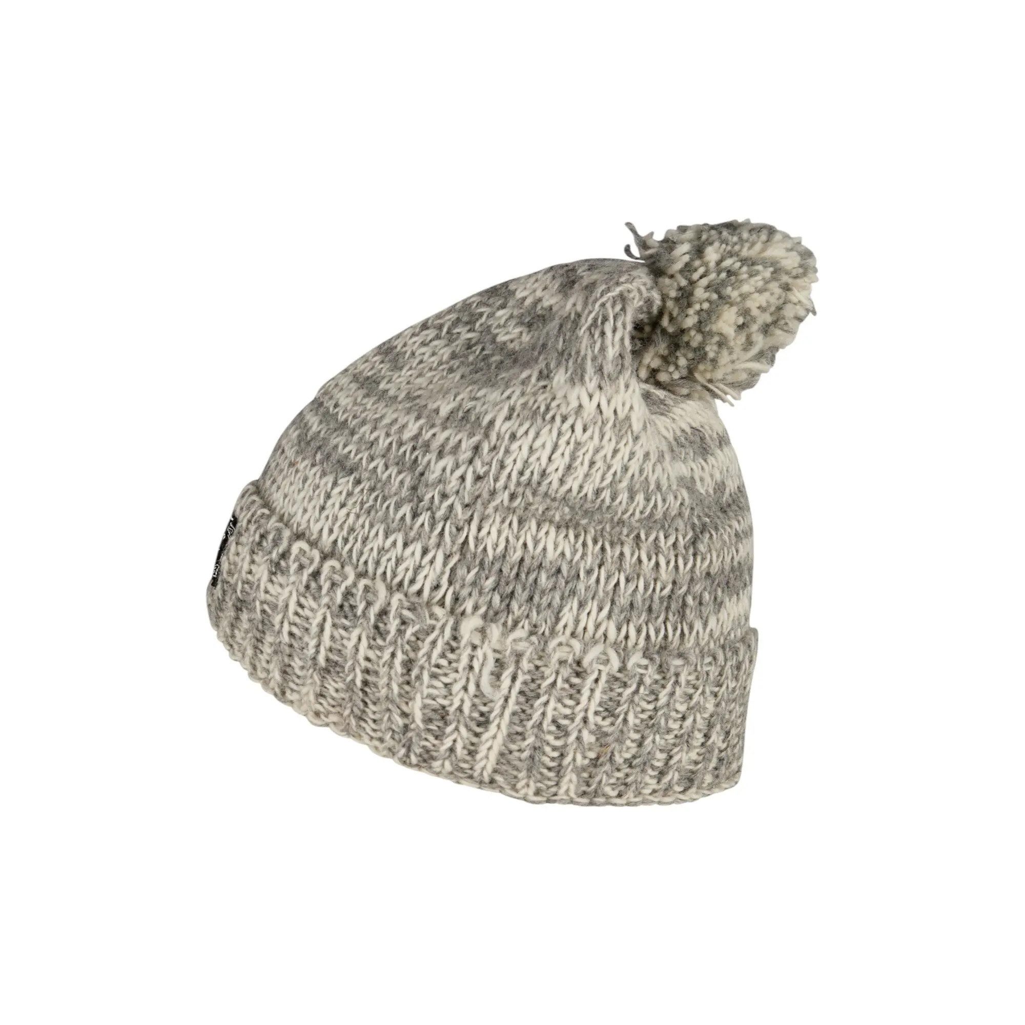 THC Natural Line Bommelmütze THC Schafwoll Pudelmütze 812 beige (1 Stück, 1-St., 1 Stück) Innenfutter: Fleece