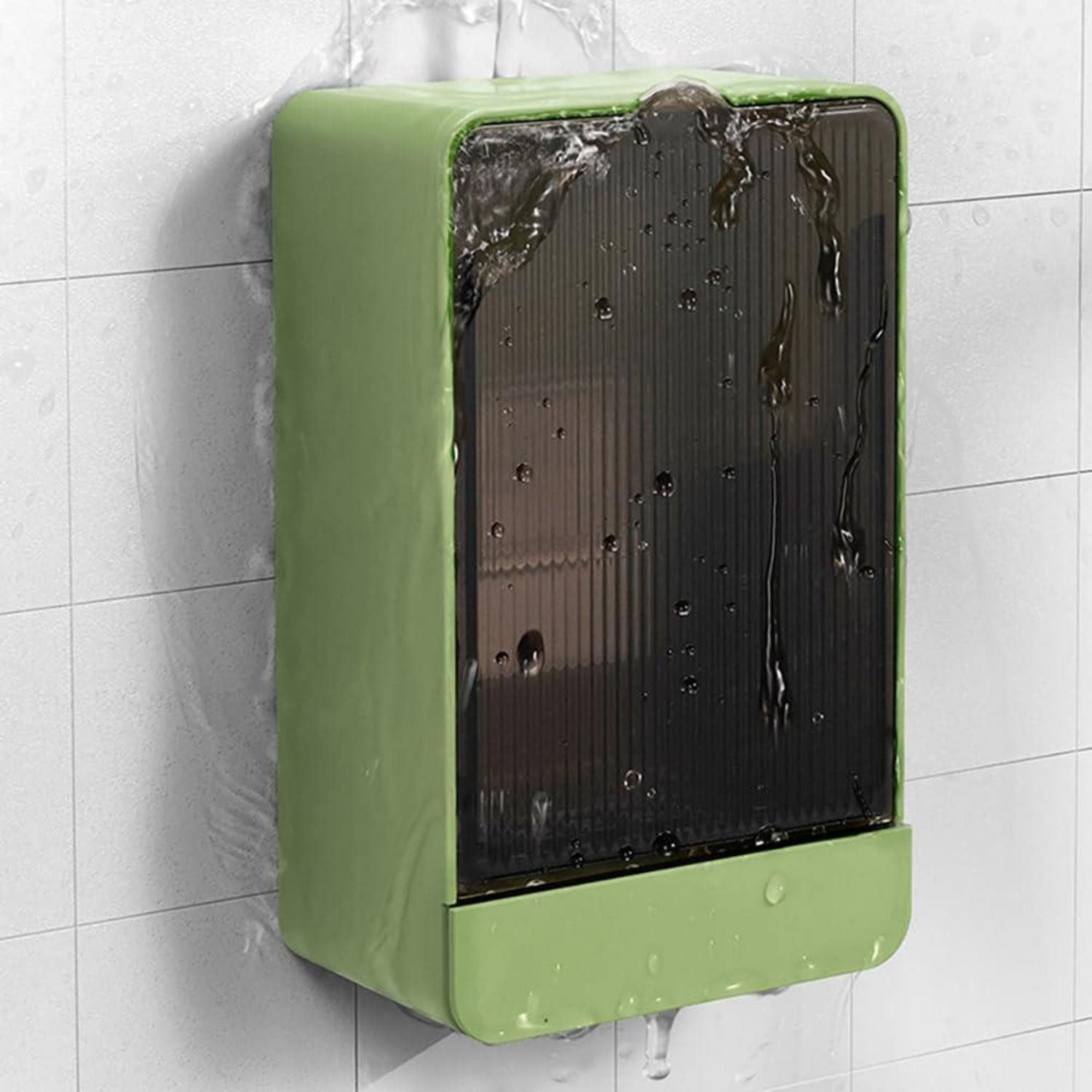 LuxusKollektion Seifenschale Seifenschale Dusche grün selbstklebend, Breite: 8 cm, 1-St.
