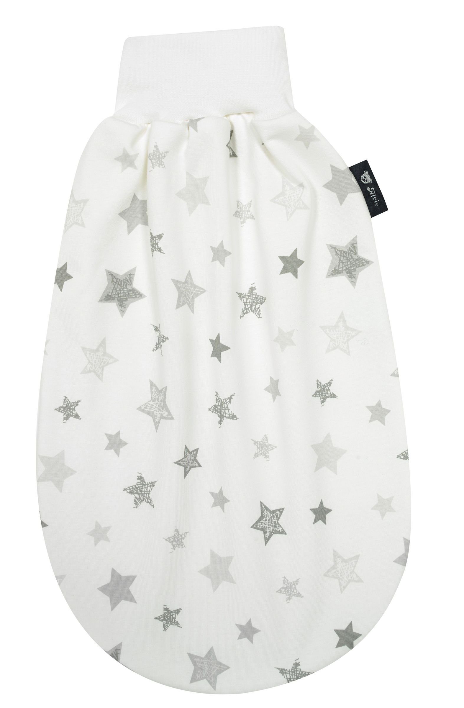 Alvi® Babyschlafsack Alvi Baby Schlupfmäxchen light Exclusiv Silver Stars silbergrau 786-9