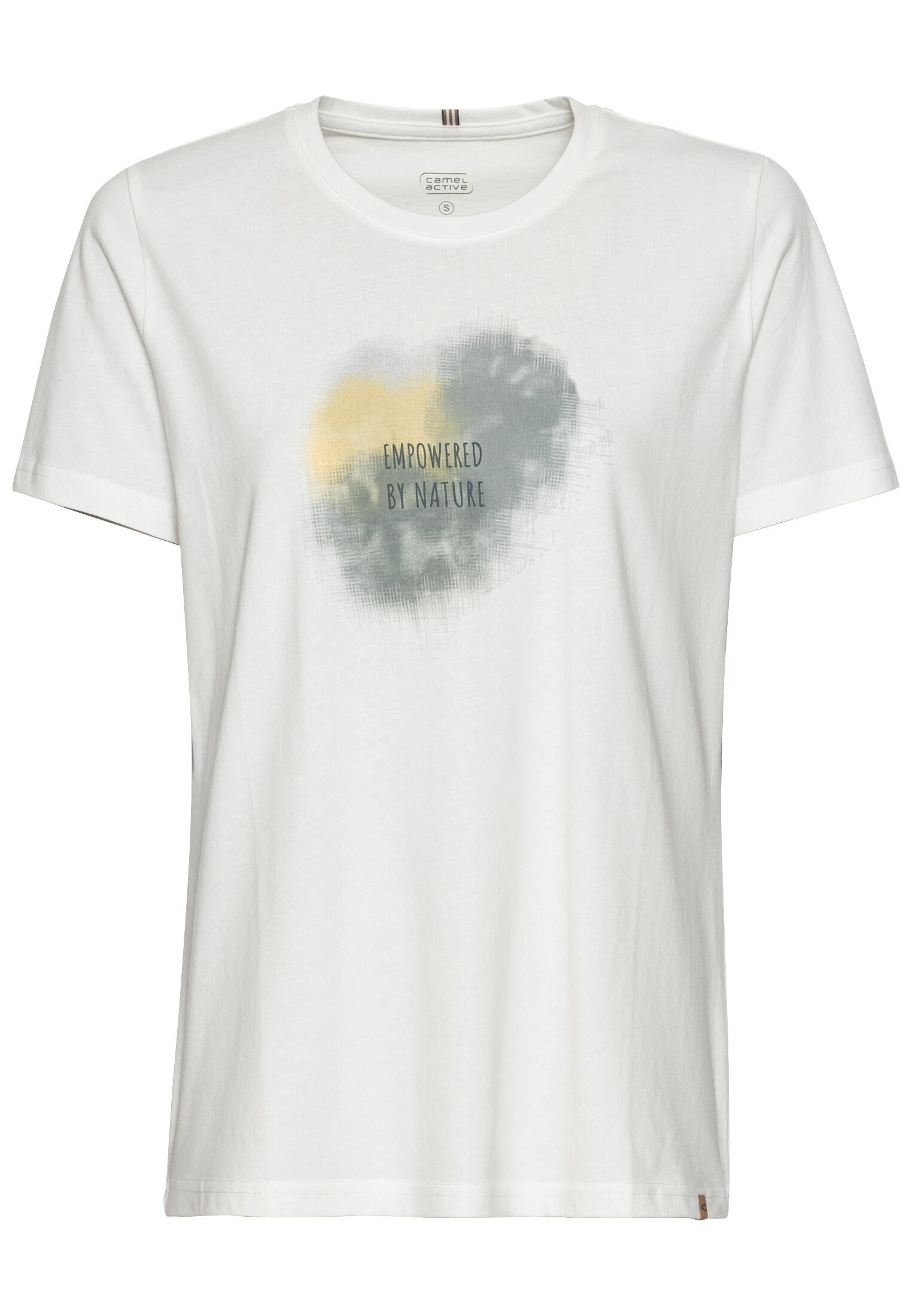 camel active T-Shirt T-Shirt mit Print aus nachhaltigem Organic Cotton günstig online kaufen