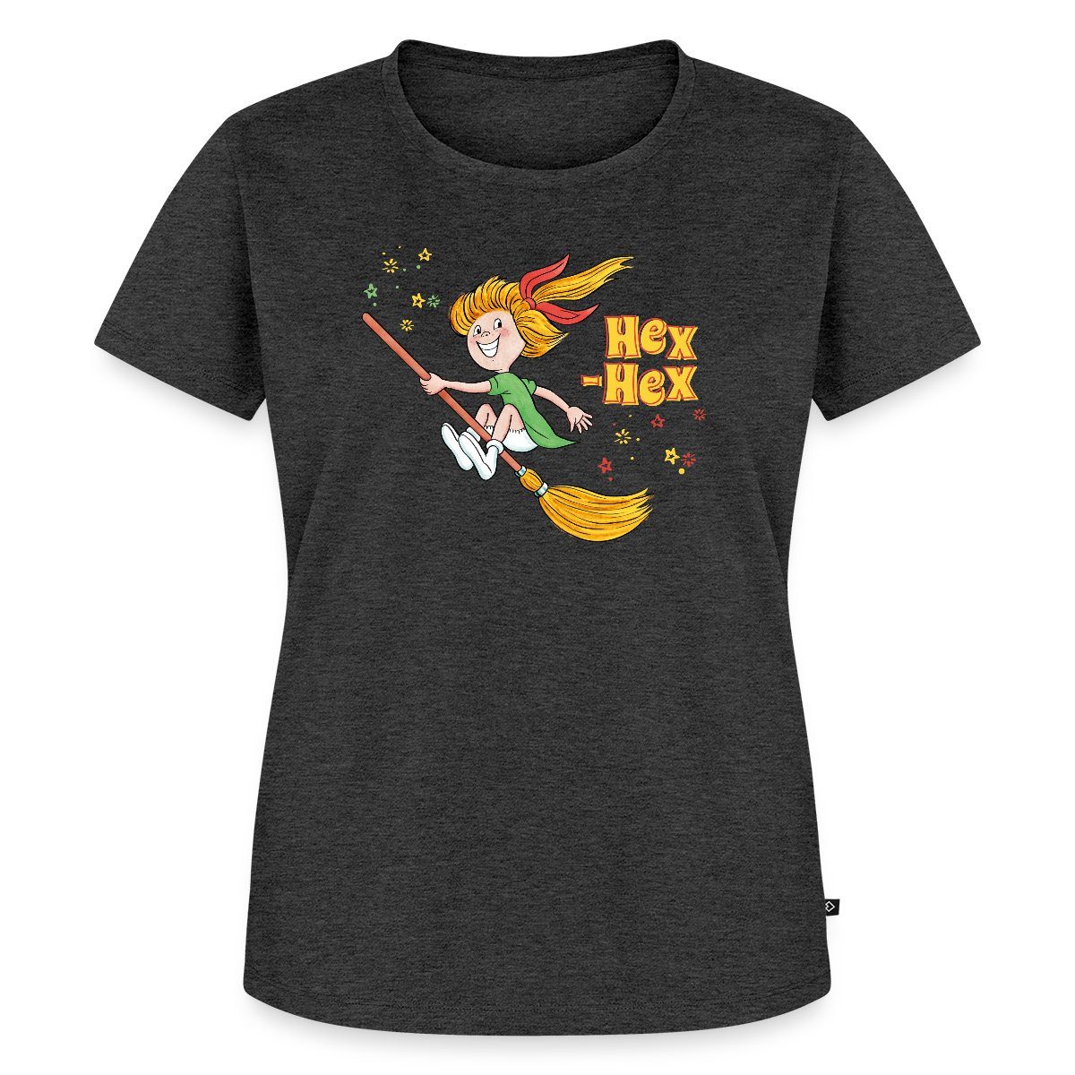 Spreadshirt T-Shirt Bibi Blocksberg Mit Bibi Und Kartoffelbrei Frauen Premium T-Shirt (1-tlg)