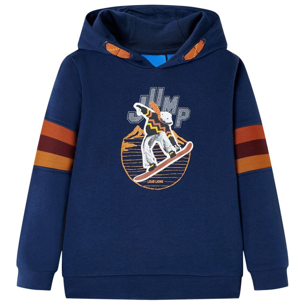 Kapuzenpullover Kinder-Kapuzenpullover Marineblau 104