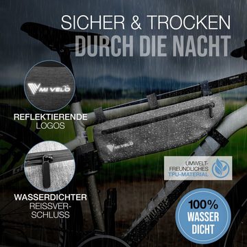 MIVELO Rahmentasche Fahrrad, Rahmen Oberrohrtasche, wasserdicht, 3L, umweltfreundliches Material