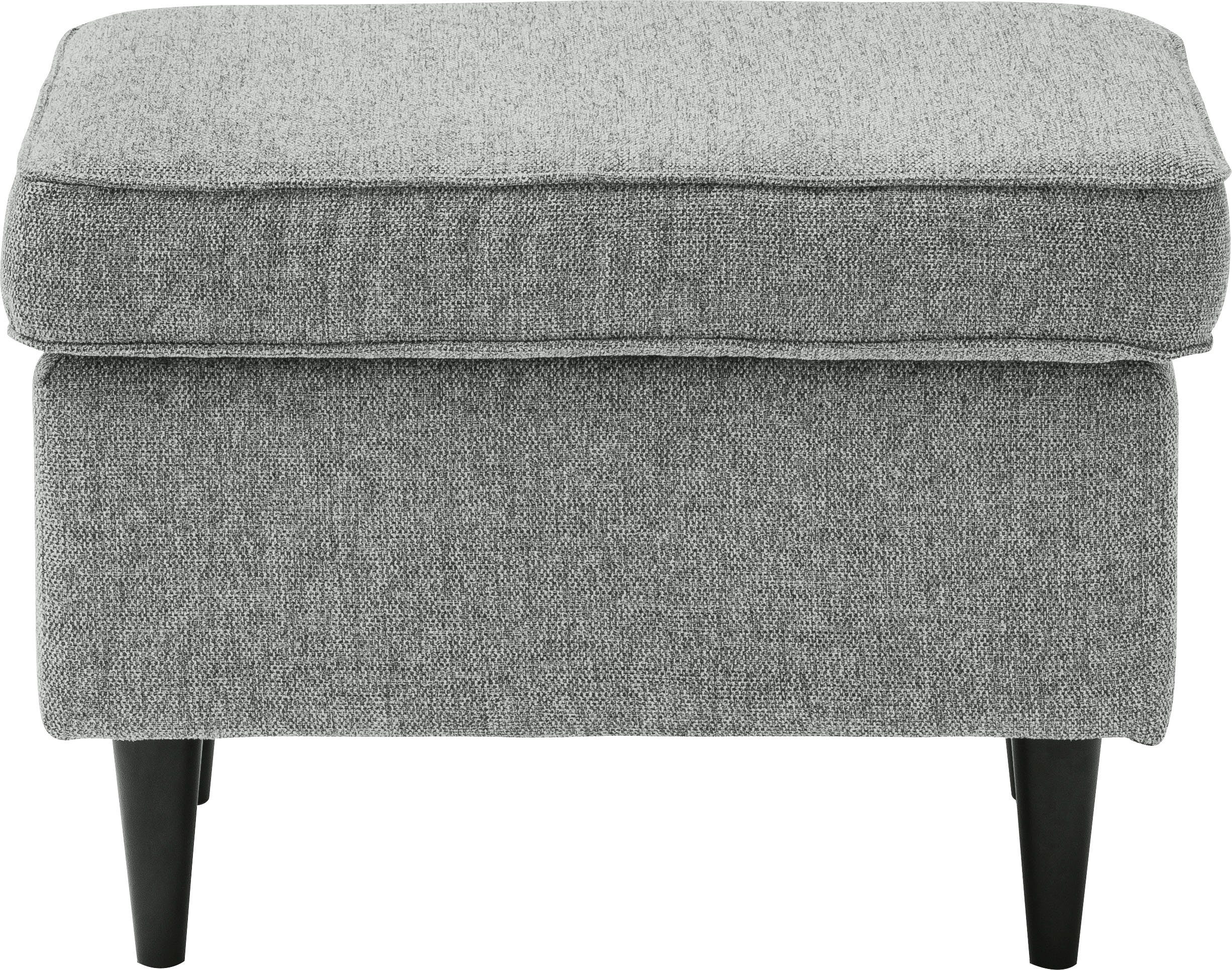 ED EXCITING DESIGN Hocker Oskar, mit Massivholzfüßen