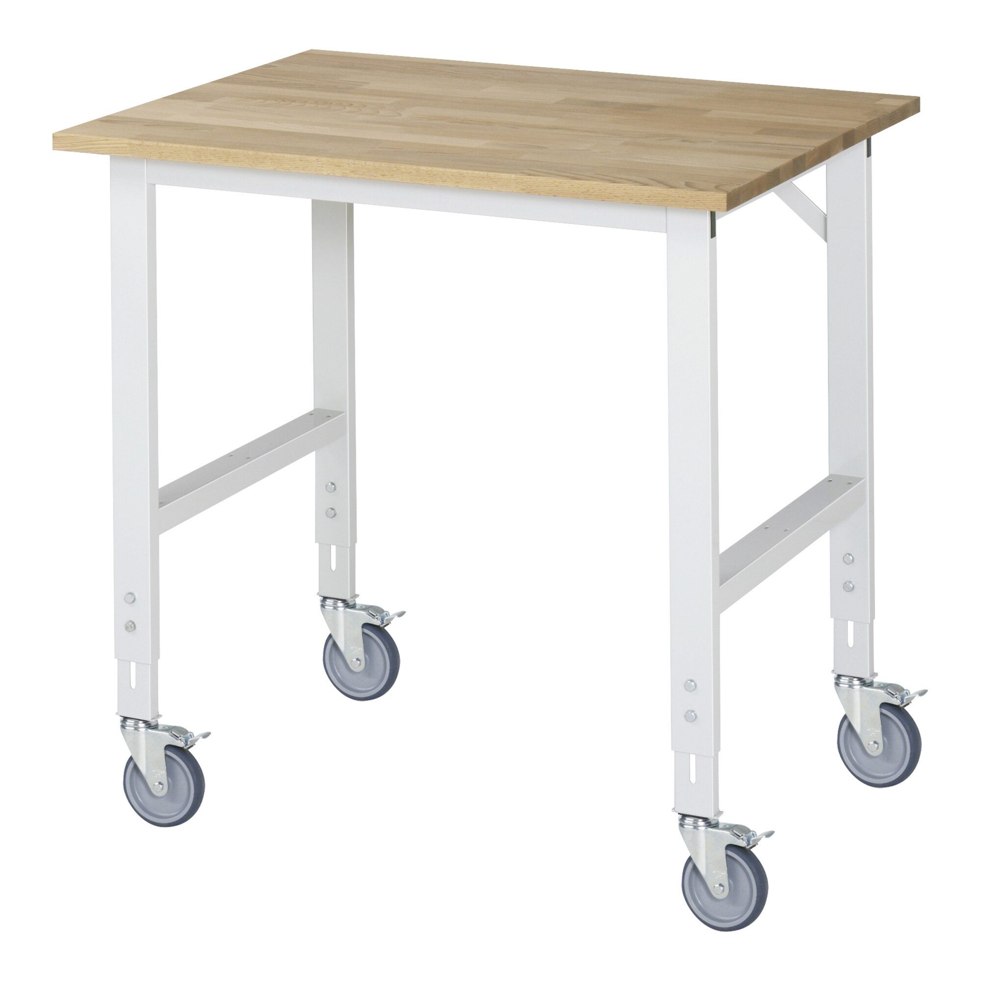 RAU Werkbank Rau Fahrbarer Arbeitstisch Tom (4 LR), B1000xT800xH910-1230mm, B-Platt