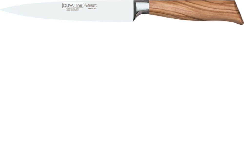 Burgvogel Schinkenmesser Schinkenmesser, Klinge 18 cm, Griff aus Olivenholz