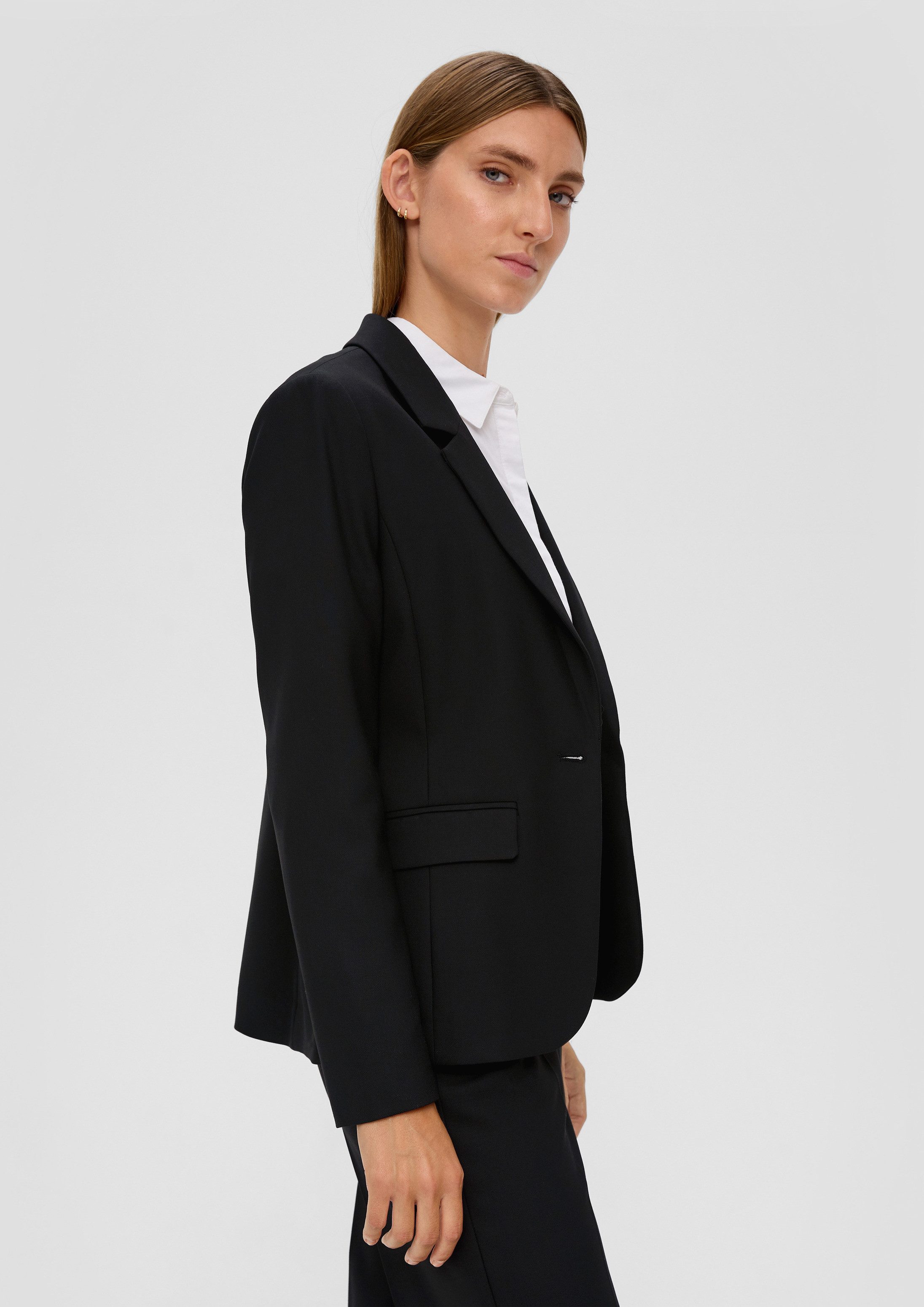 s.Oliver Jackenblazer Indoor-Blazer Blazer aus Viskosemix