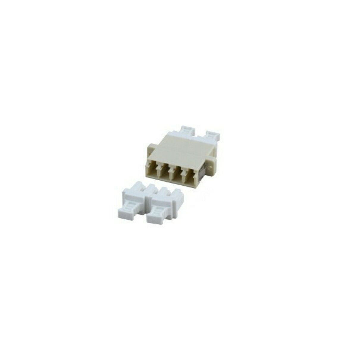DSIT Serverschrank Multimode Kupplung 4-fach LC-LC quad grau