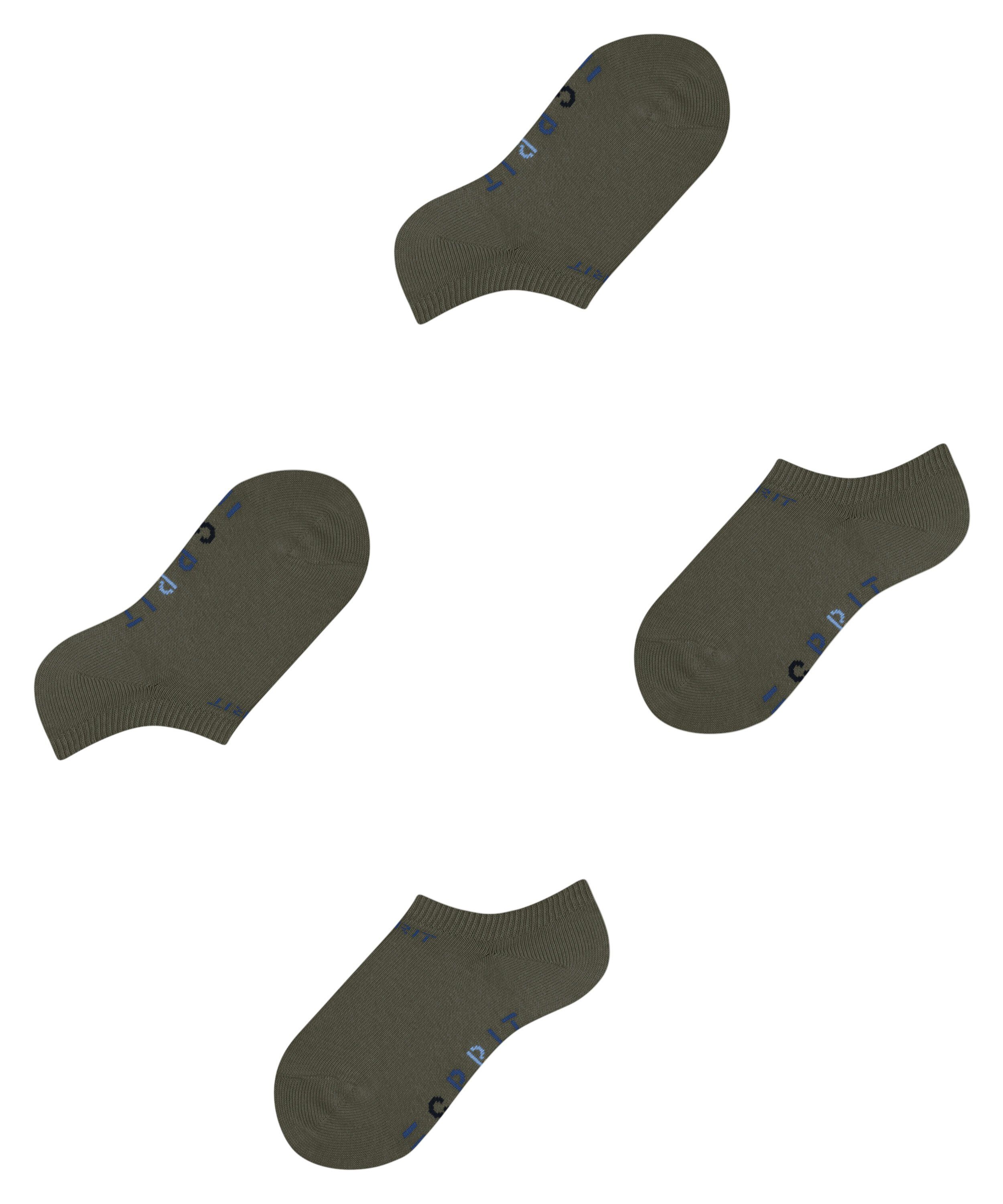 Logo Esprit Baumwollmix Foot weichem (2-Paar) thyme (7821) aus 2-Pack Sneakersocken