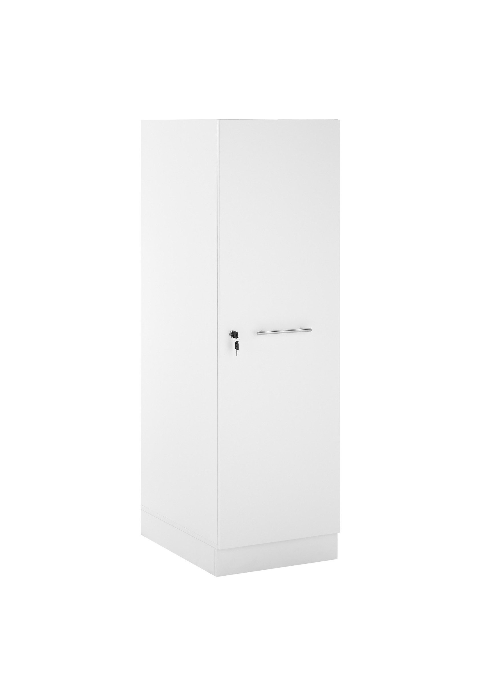 BEGA BBK Mehrzweckschrank in weiß, Holzwerkstoff - 50x162x68cm (BxHxT)