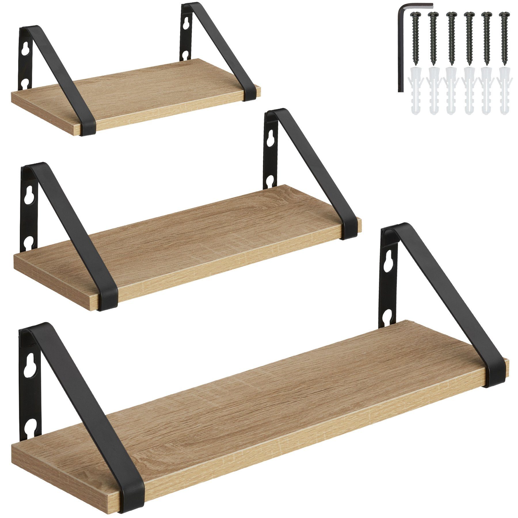 tectake Wandregal 3er Set Wandregal, Set günstig online kaufen
