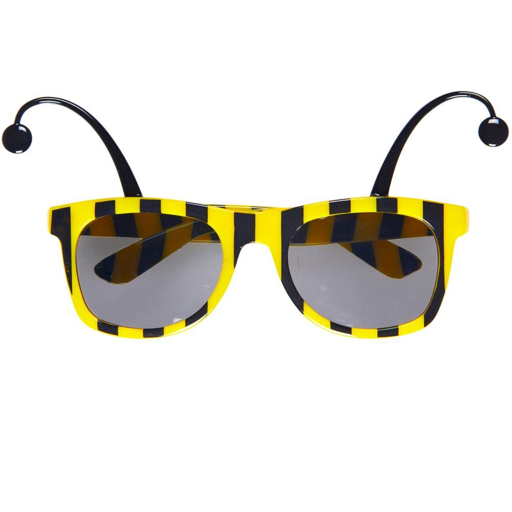 Kostüm Bienen Brille für Erwachsene, Gelb/Schwarz