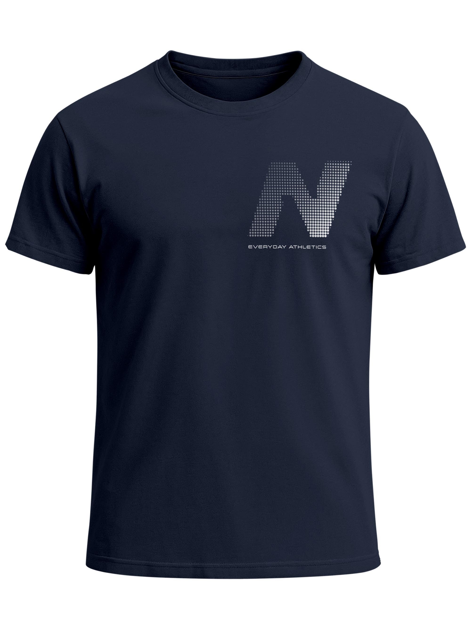 Print-Shirt Herren T-Shirt Frontprint - Halftone - Baumwollshirt Männer Fashion