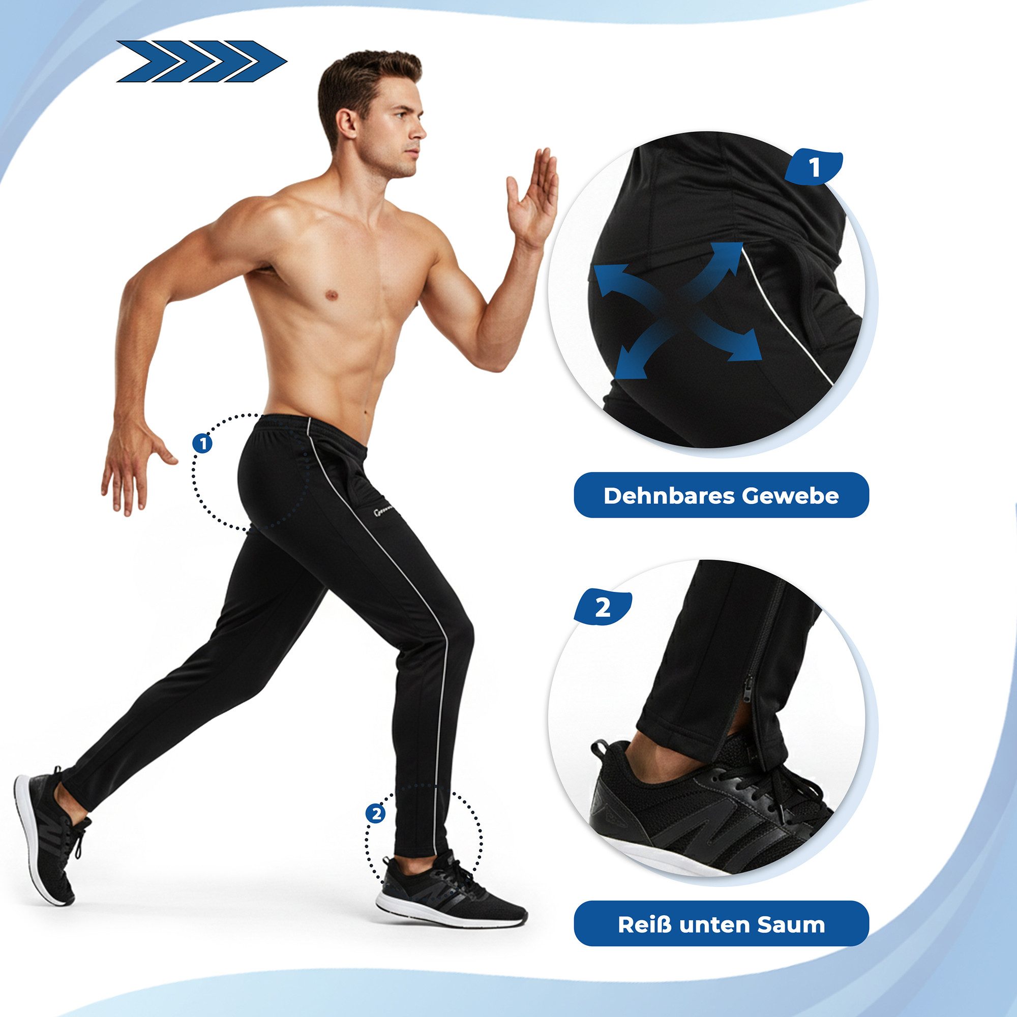 German Wear Jogginghose GW780T Herren Trainingshose Sporthose Jogginghose Freizeithose