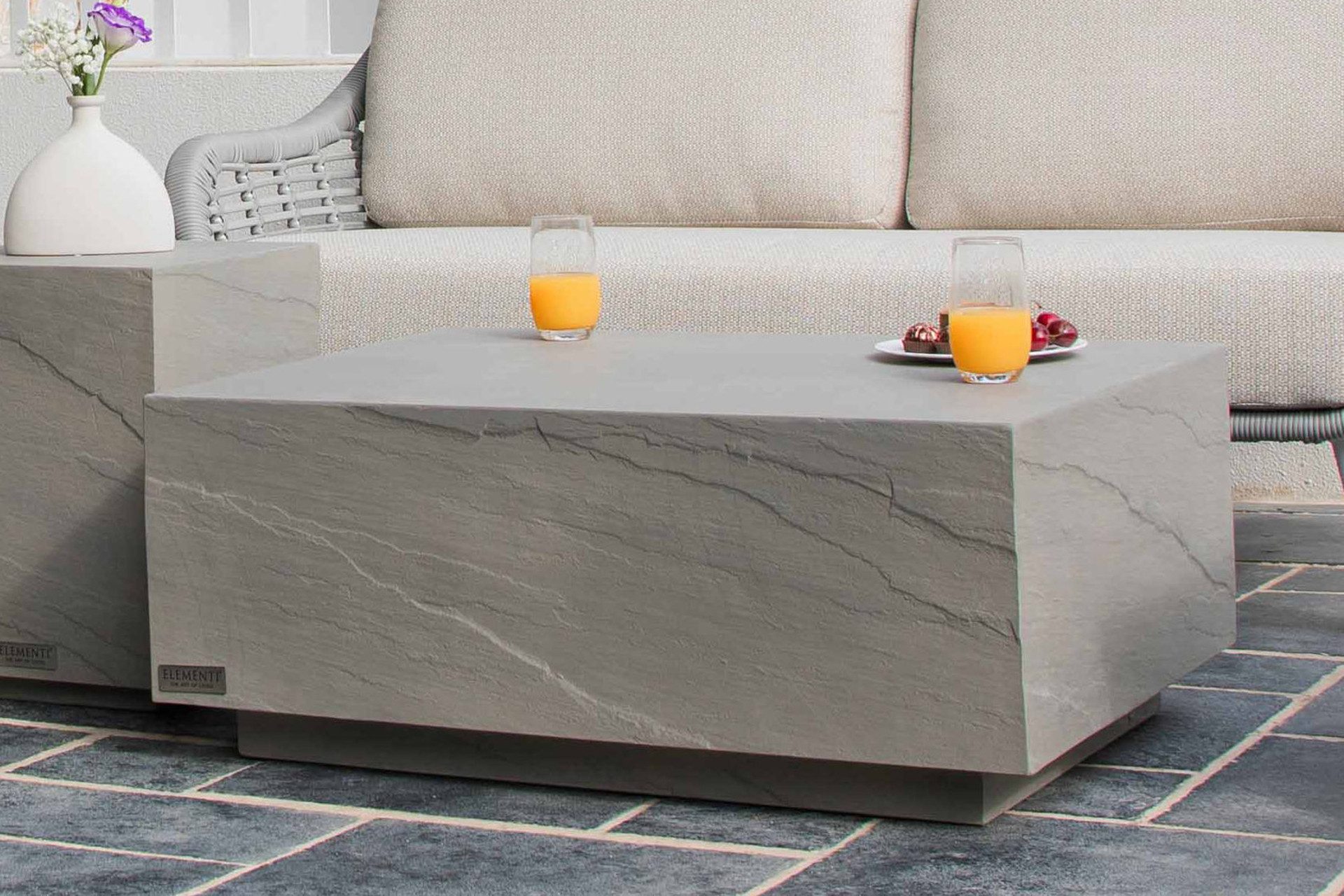 ELEMENTI Gartentisch COLORADO aus Beton, modern, Outdoor Tisch (1-St., Gartentisch aus Beton), Beton,Spacegrau