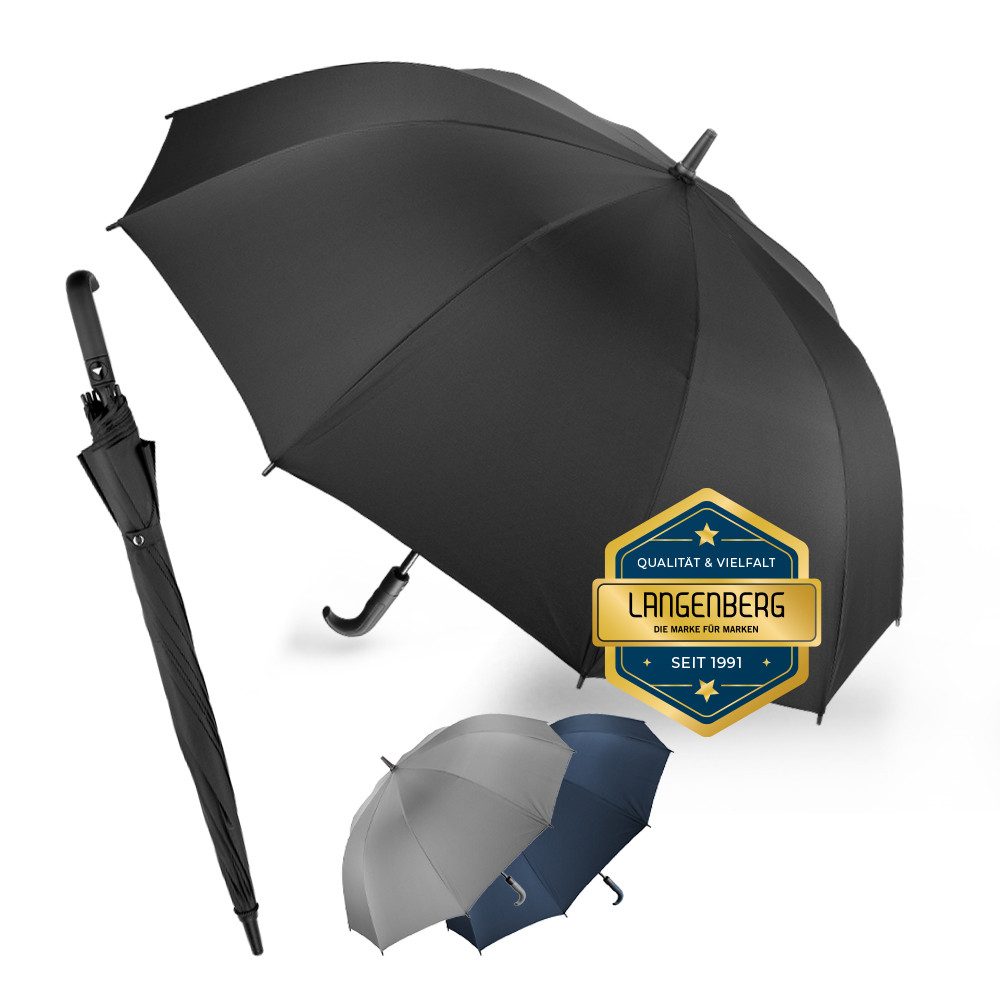 Langenberg Stockregenschirm LANGENBERG Stockschirm sturmfest LORD – [Automatik] Regenschirm, ☑