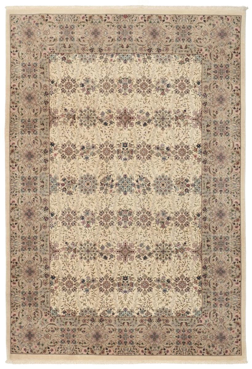 Seidenkette 8 Höhe: Orientteppich, Nain Trading, 218x311 mm rechteckig, Isfahan Orientteppich Handgeknüpfter