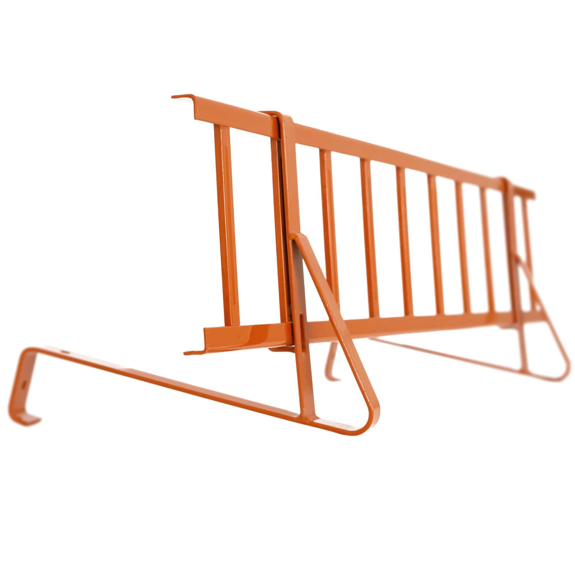 DAPRONA Universalschutzgitter Schneefanggitter Set, inkl. Schneefangstütze, Verbinder 200cm (Schneefanggitter Set inkl. Schneefangstütze, Verbinder 200cm Ziegelrot, 1 St), einfache Montage, für gewellte Dachziegel, TÜV Rheinland zertifiziert