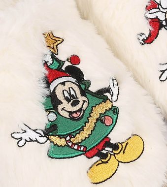 Sarcia.eu Disney Mickey Mouse Damen Hausschuhe mit Fell 40-41 EU / 7-8 UK Hausschuh