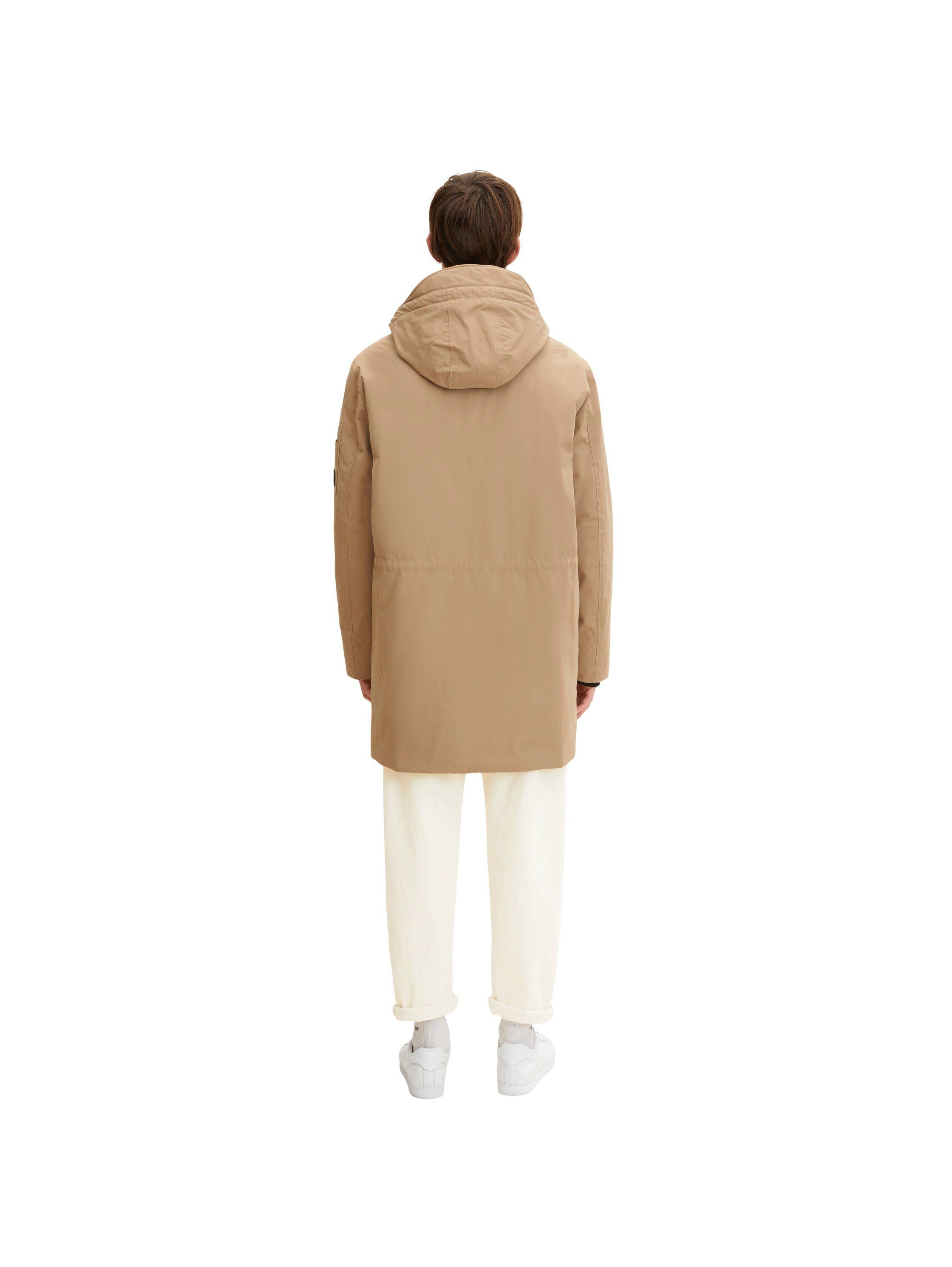 TOM TAILOR Denim Parka Parka splashed clay beige