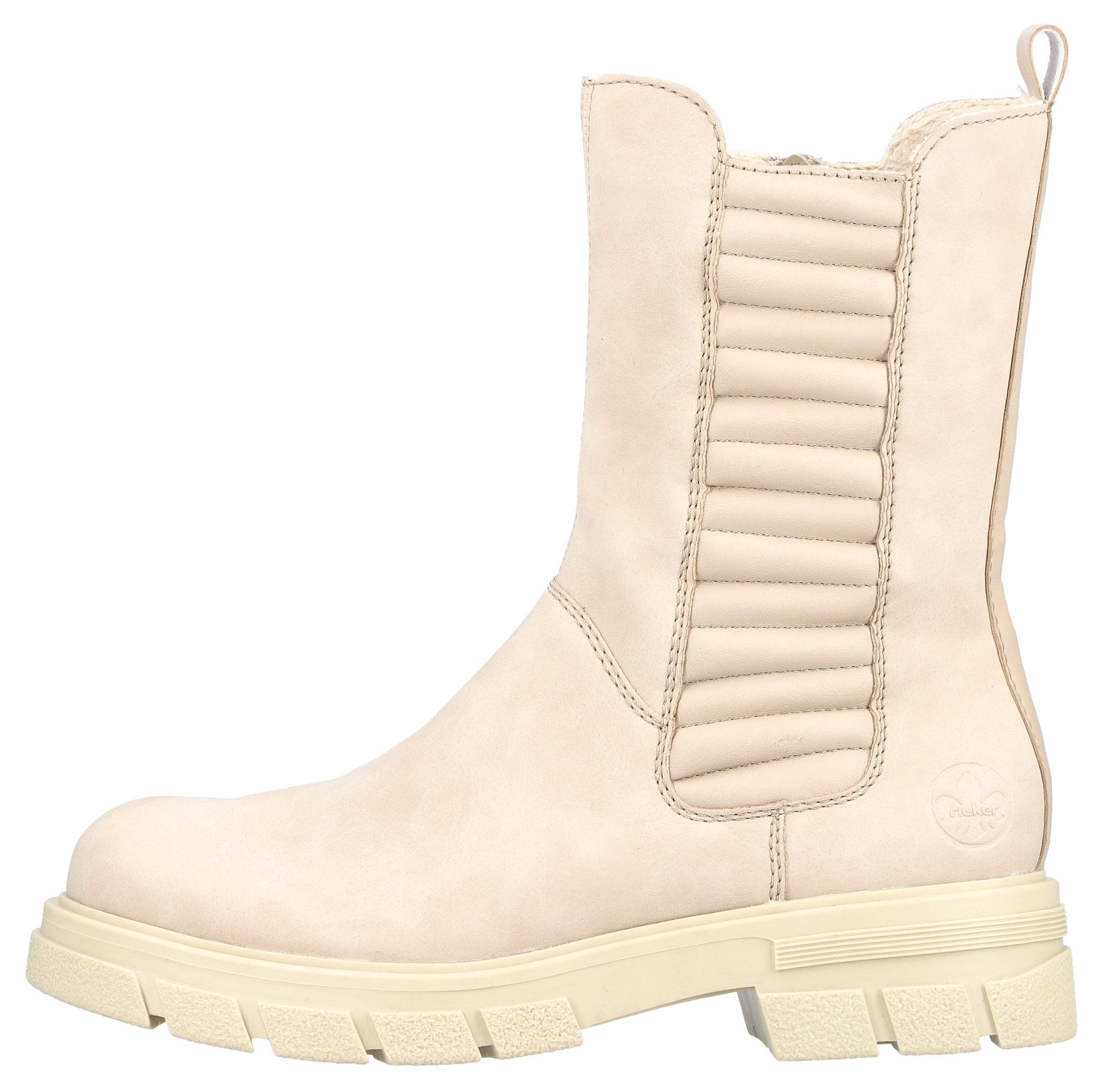 Steppungen Rieker hellbeige seitlichen mit Chelseaboots