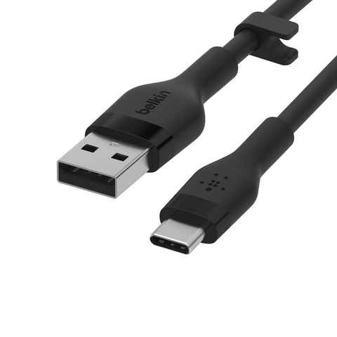 Belkin Flex USB-A/USB-C Silikon-Kabel, 2m USB-Kabel, USB Typ A, USB Typ C, (200 cm)