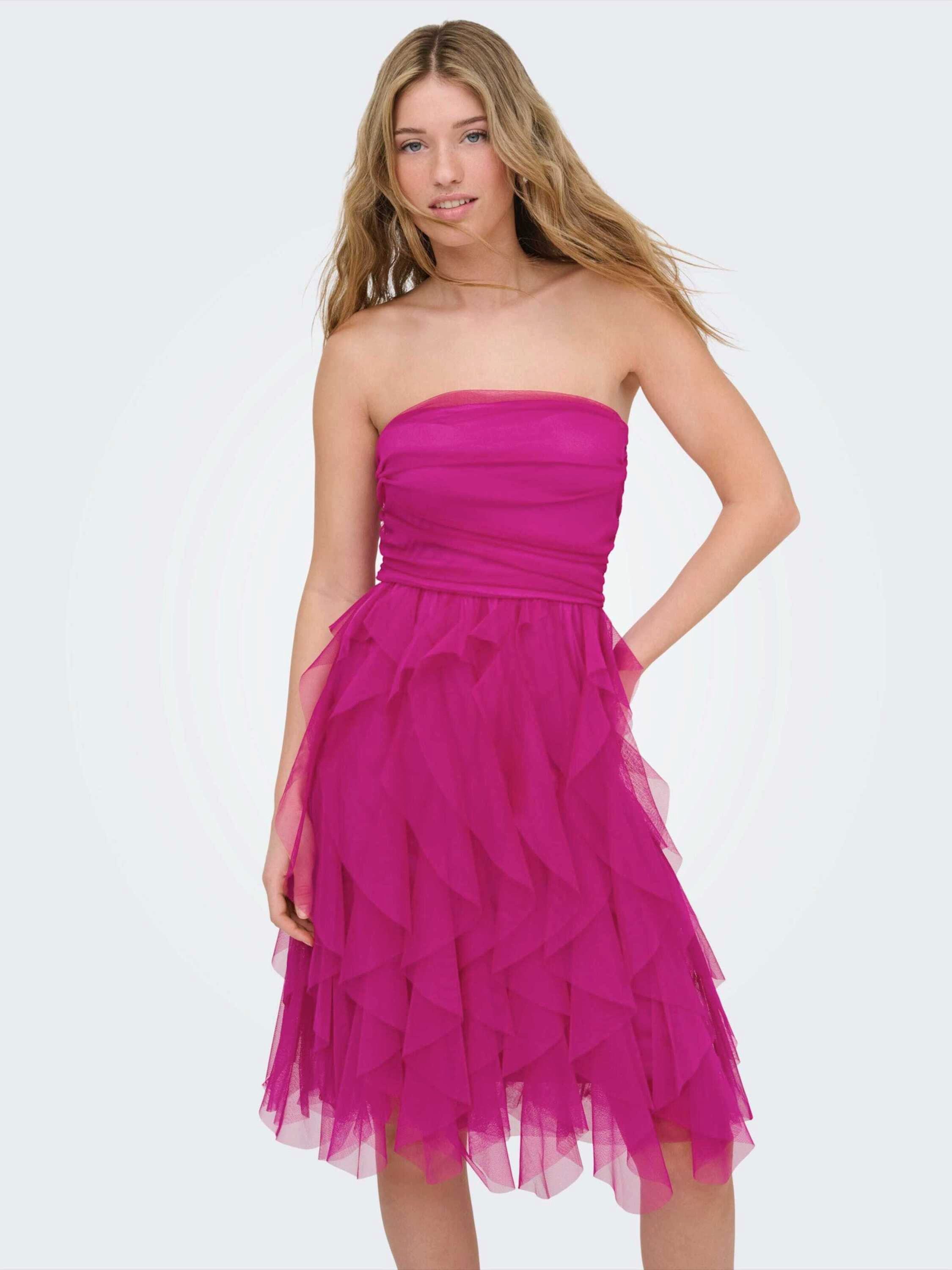 ONLY Midikleid ONLSky (1-tlg) Drapiert/gerafft