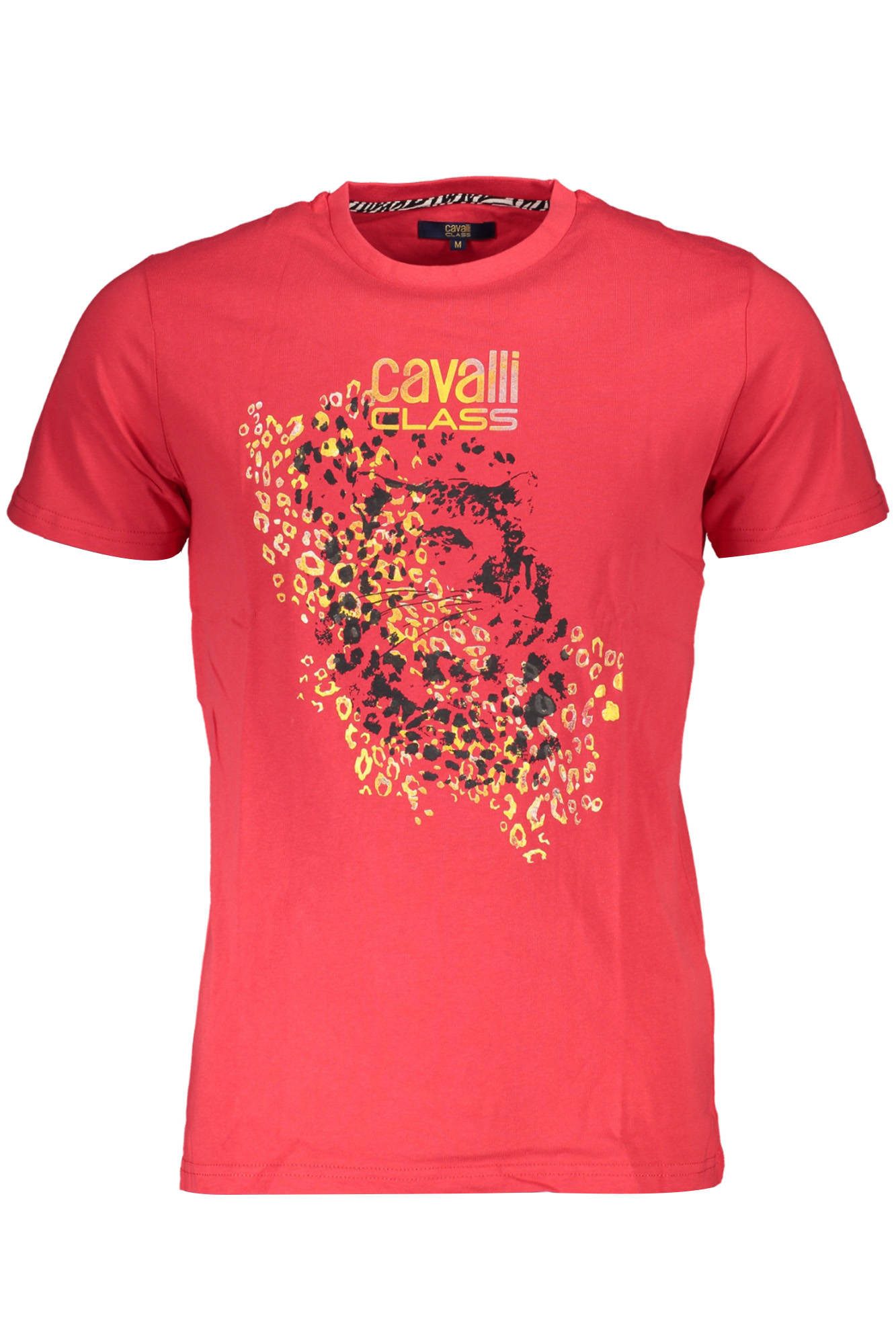 Cavalli Class T-Shirt Stylisches rotes Herren-T-Shirt mit Print &