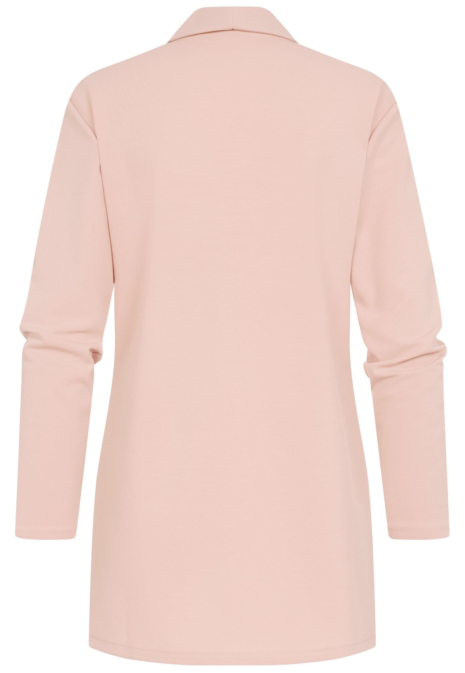 CLOUD 5IVE Strickjacke CLOUD 5IVE Longform Blazer mit Reverskragen (1-tlg) günstig online kaufen