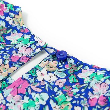 vidaXL A-Linien-Kleid Kinderkleid mit Rüschenärmeln Kobaltblau 92