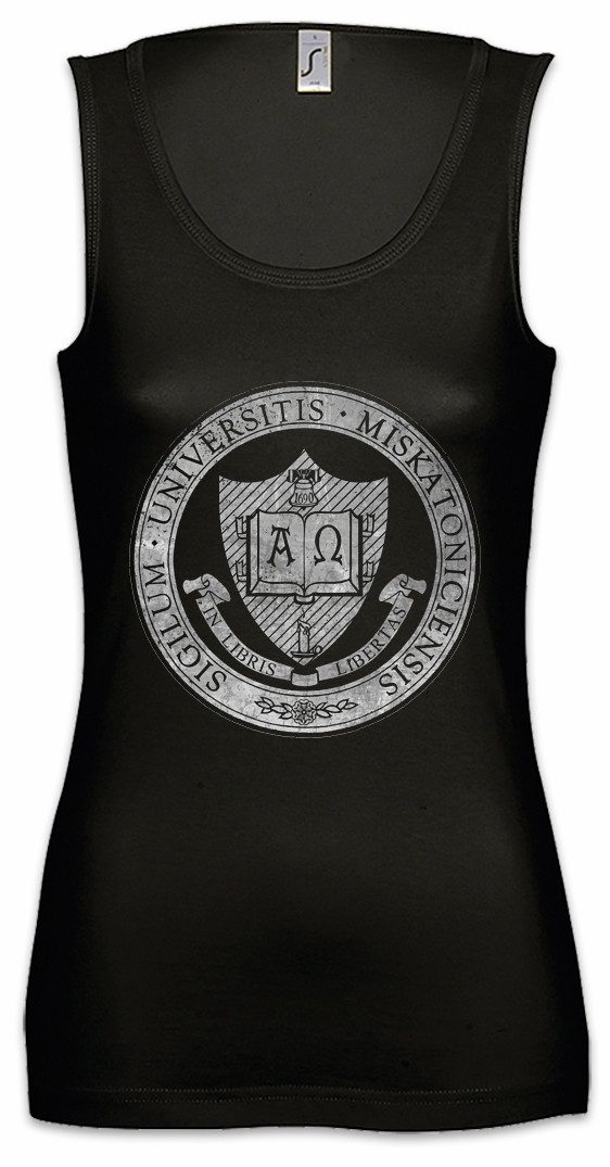 Tanktop Miskatonic Logo IV Ärmelloses Damen T-Shirt Lovecraft HP Cthulhu