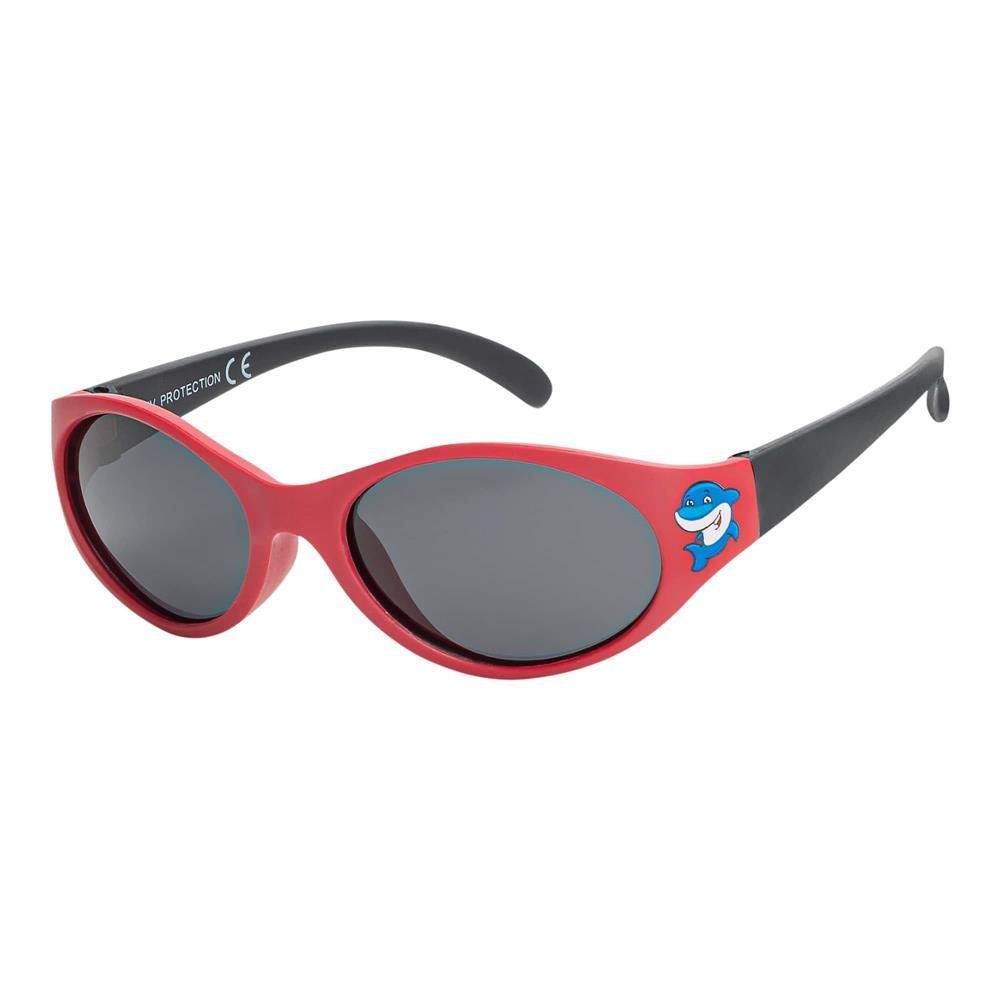 BEZLIT Eyewear Sonnenbrille Jungen Mädchen Kinder Designer Sonnenbrille (1-St) mit polarisierten Linsen Rot-Schwarz