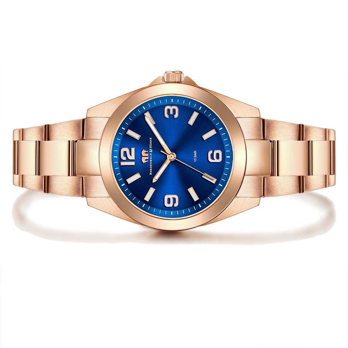 Rhodenwald & Söhne Quarzuhr Majestia roségold, Quarzuhr günstig online kaufen