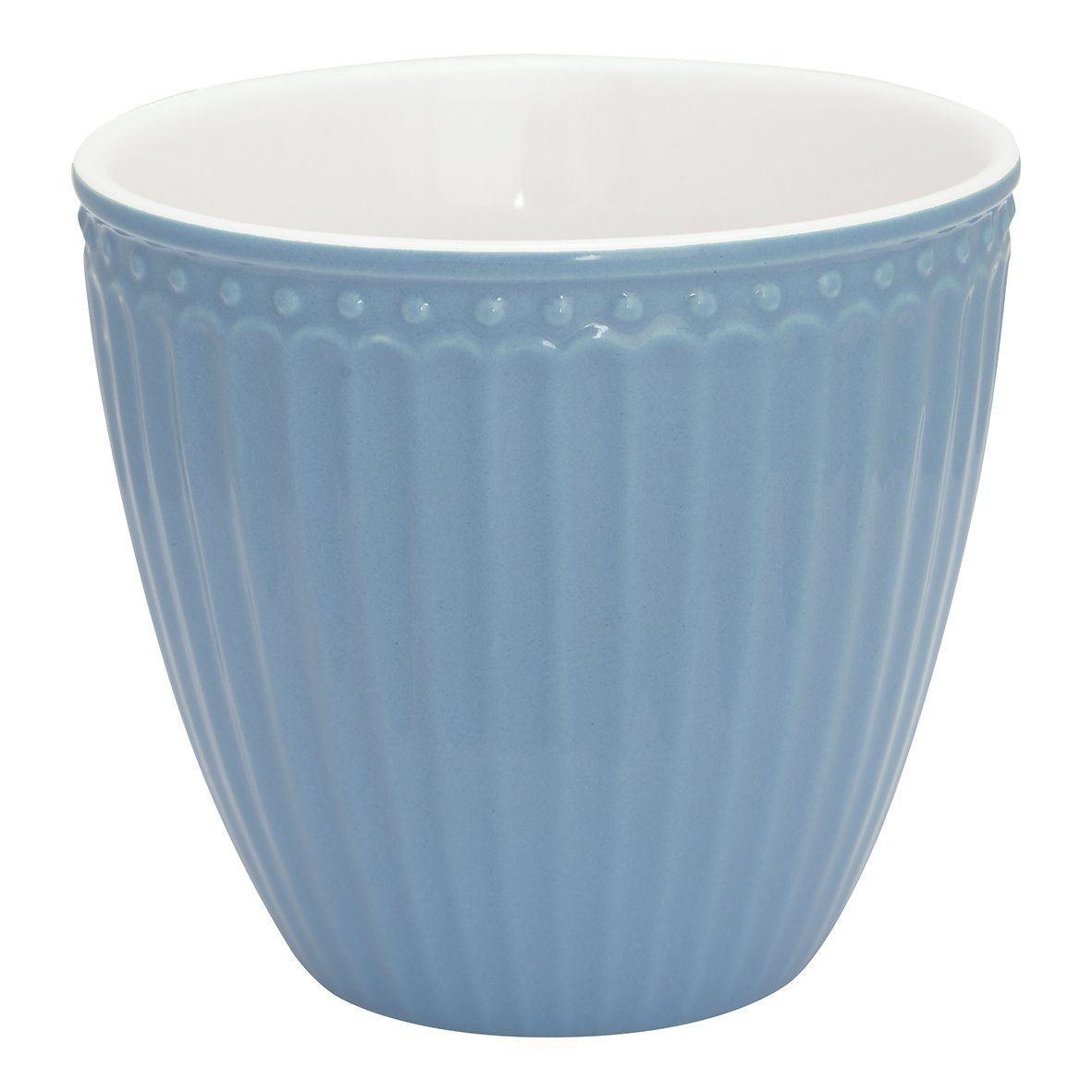 Greengate Becher Alice Latte Cup sky blue 0,3 l, Steinzeug