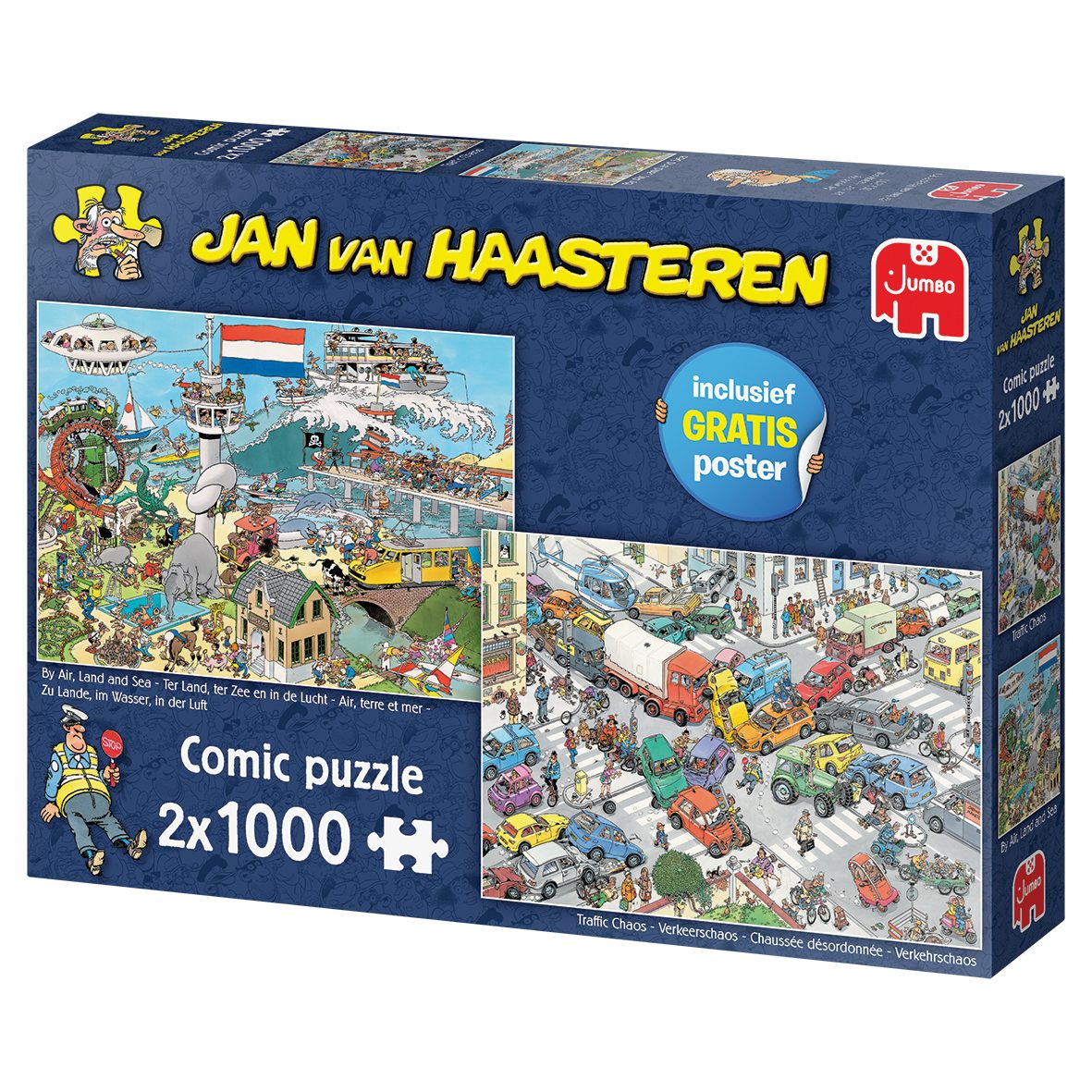 Jan van Haasteren Puzzle Jan van Haasteren Verkehrschaos + Zu Lande, im Was günstig online kaufen